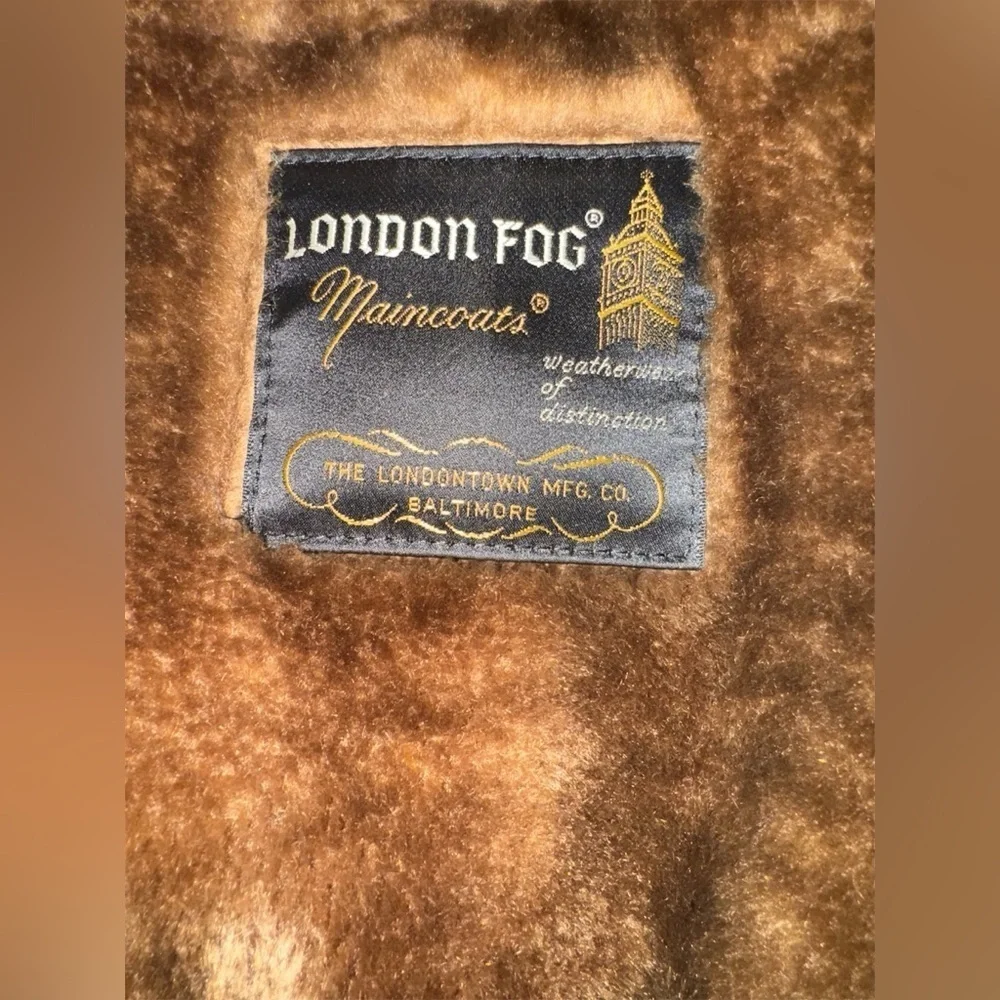London Fog Maincoats 40 Reg Beige Claeth Cloth Coat with Removable Lining #46